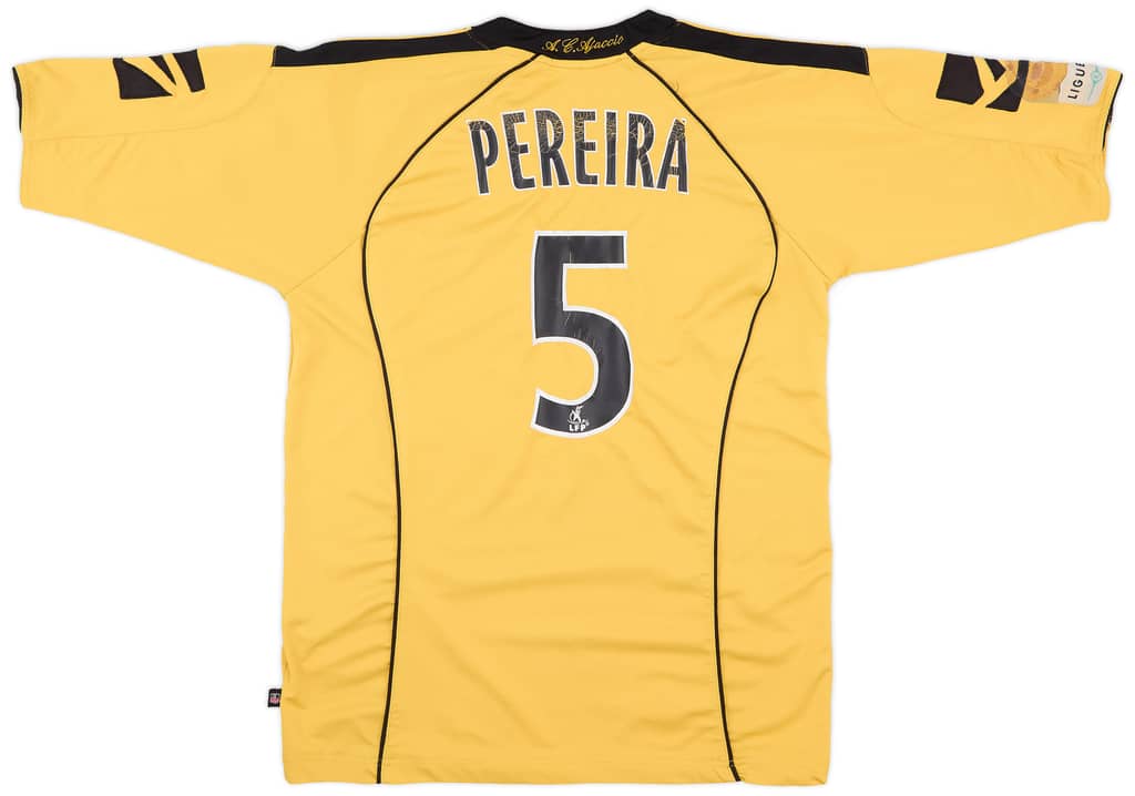 2008-09 Ajaccio Away Shirt Pereira #5 - 6/10 - (M)