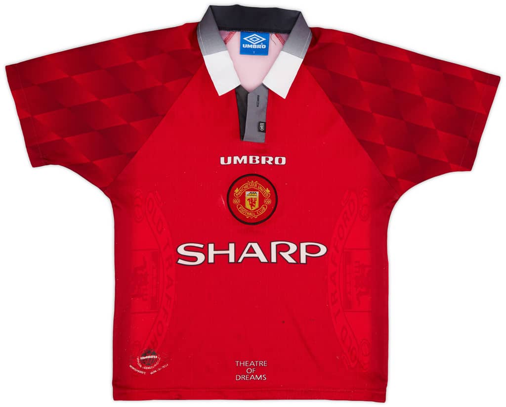 1996-98 Manchester United Home Shirt - 5/10 - (Y)