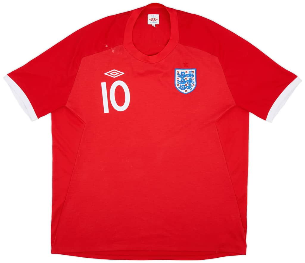 2010-11 England Away Shirt Rooney #10 - 7/10 - (3XL)
