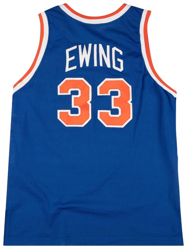 1991-95 Authentic New York Knicks Ewing #33 Champion Jersey (Away) L