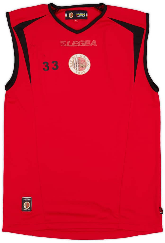 2006-07 Ascoli Legea Player Issue Training Vest #33 - 5/10 - (XL)