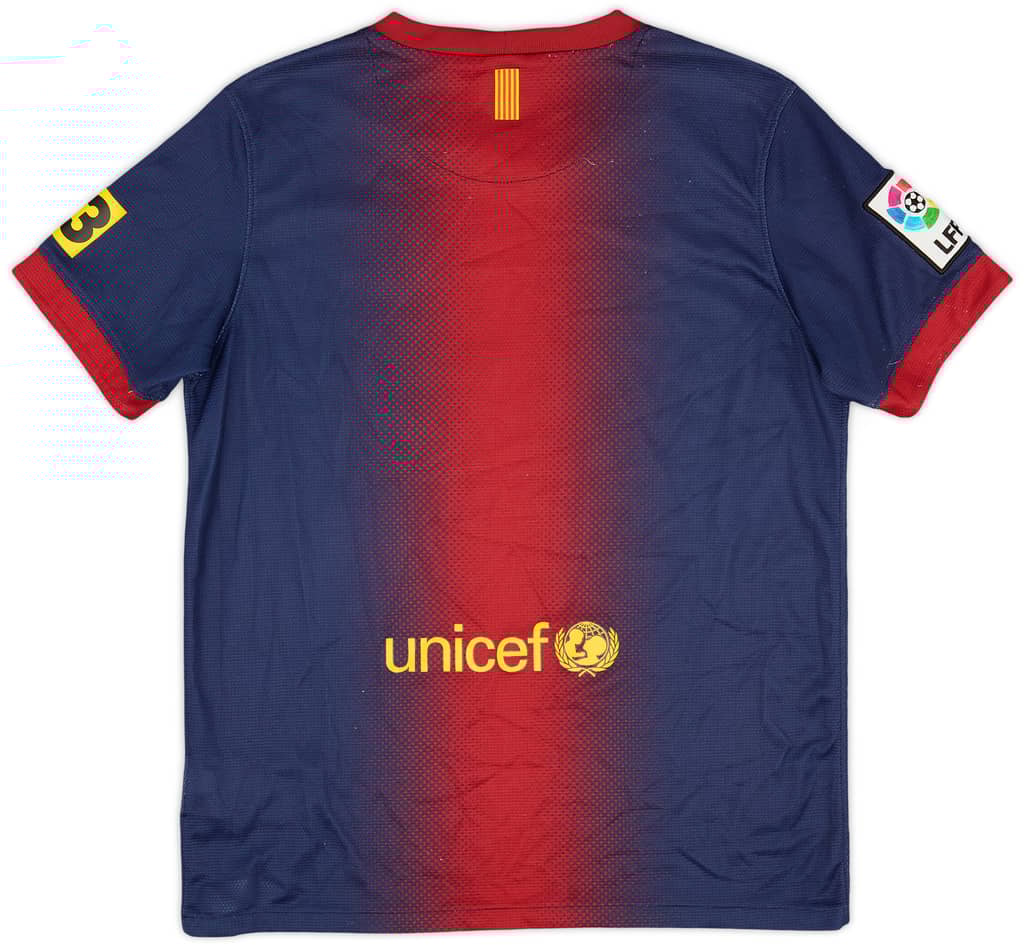 2012-13 Barcelona Home Shirt - 7/10 - (L.Boys)