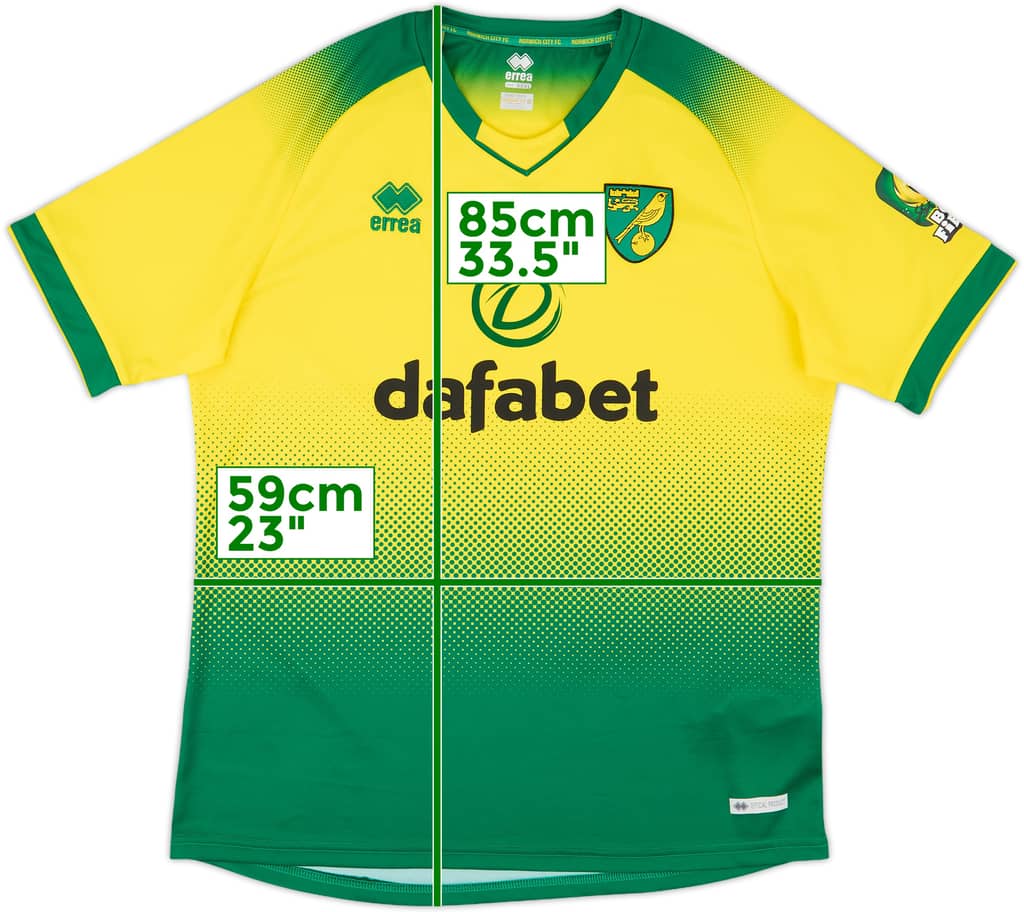 2019-20 Norwich Home Shirt - 9/10 - (3XL)