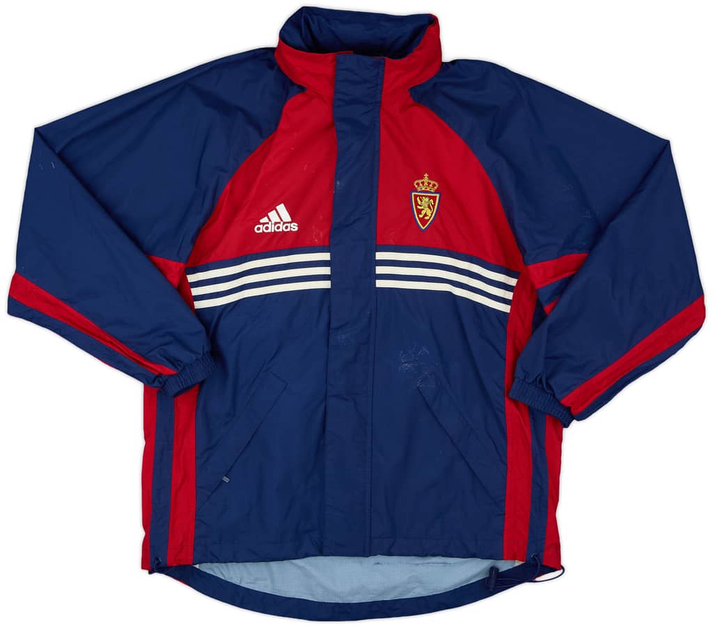 1998-99 Real Zaragoza adidas Hooded Rain Jacket - 5/10 - (S)