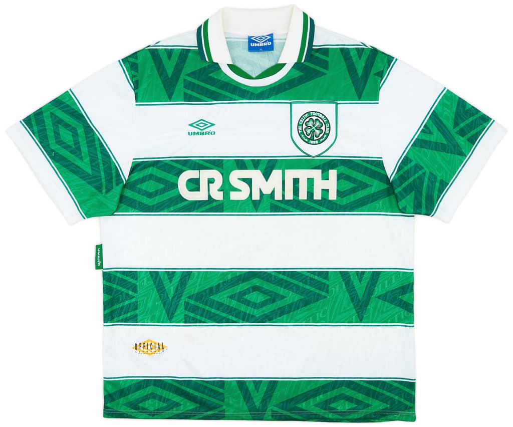 1993-95 Celtic Home Shirt - 7/10 - (XL)