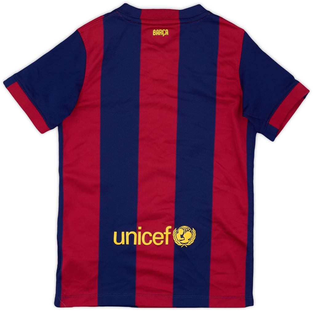 2014-15 Barcelona Home Shirt - 9/10 - (S.Boys)