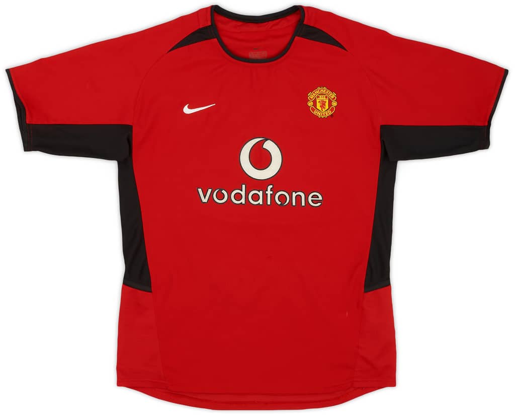 2002-04 Manchester United Home Shirt - 9/10 - (XL.Boys)