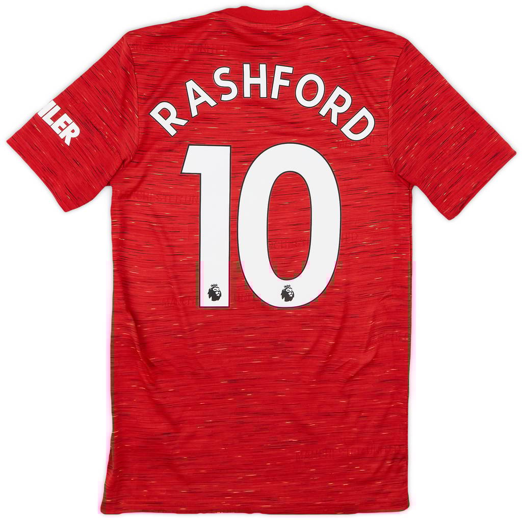 2020-21 Manchester United Home Shirt Rashford #10 - 9/10 - (XS)