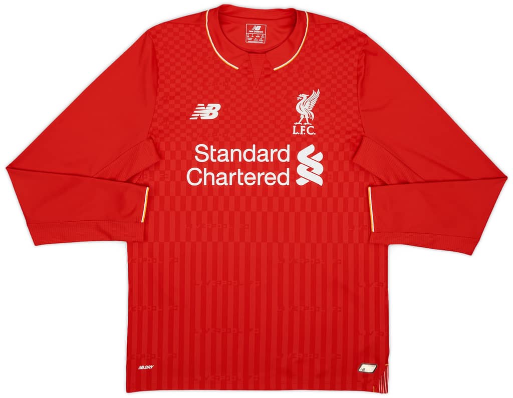 2015-16 Liverpool Home L/S Shirt Sturridge #15 - 9/10 - (S)