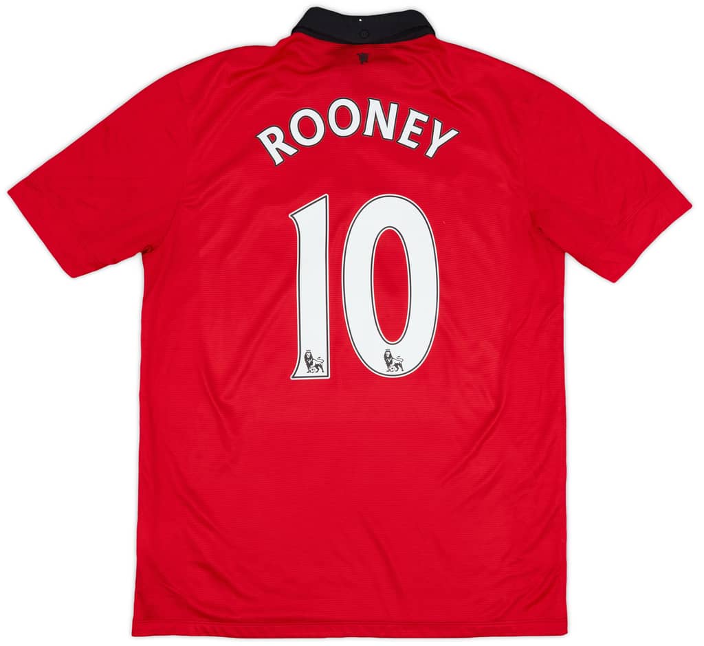 2013-14 Manchester United Home Shirt Rooney #10 - 7/10 - (L)