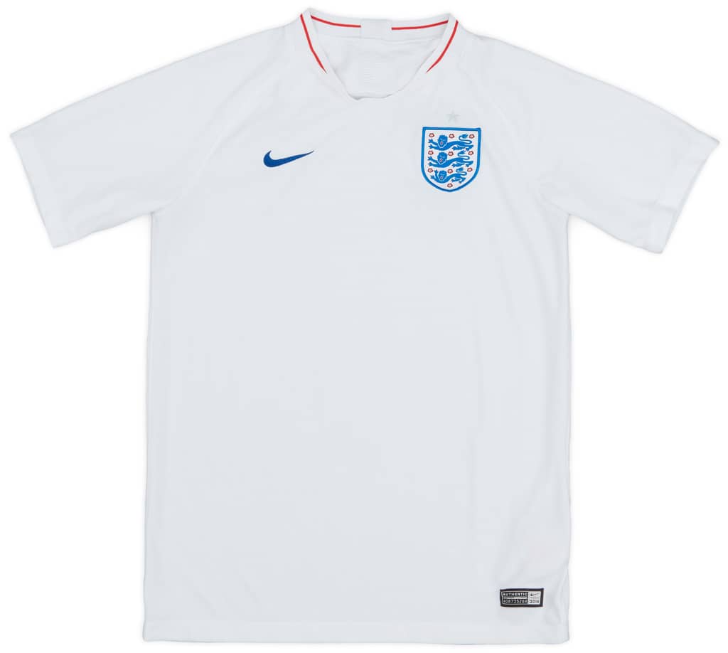 2018-19 England Home Shirt - 9/10 - (XL.Boys)