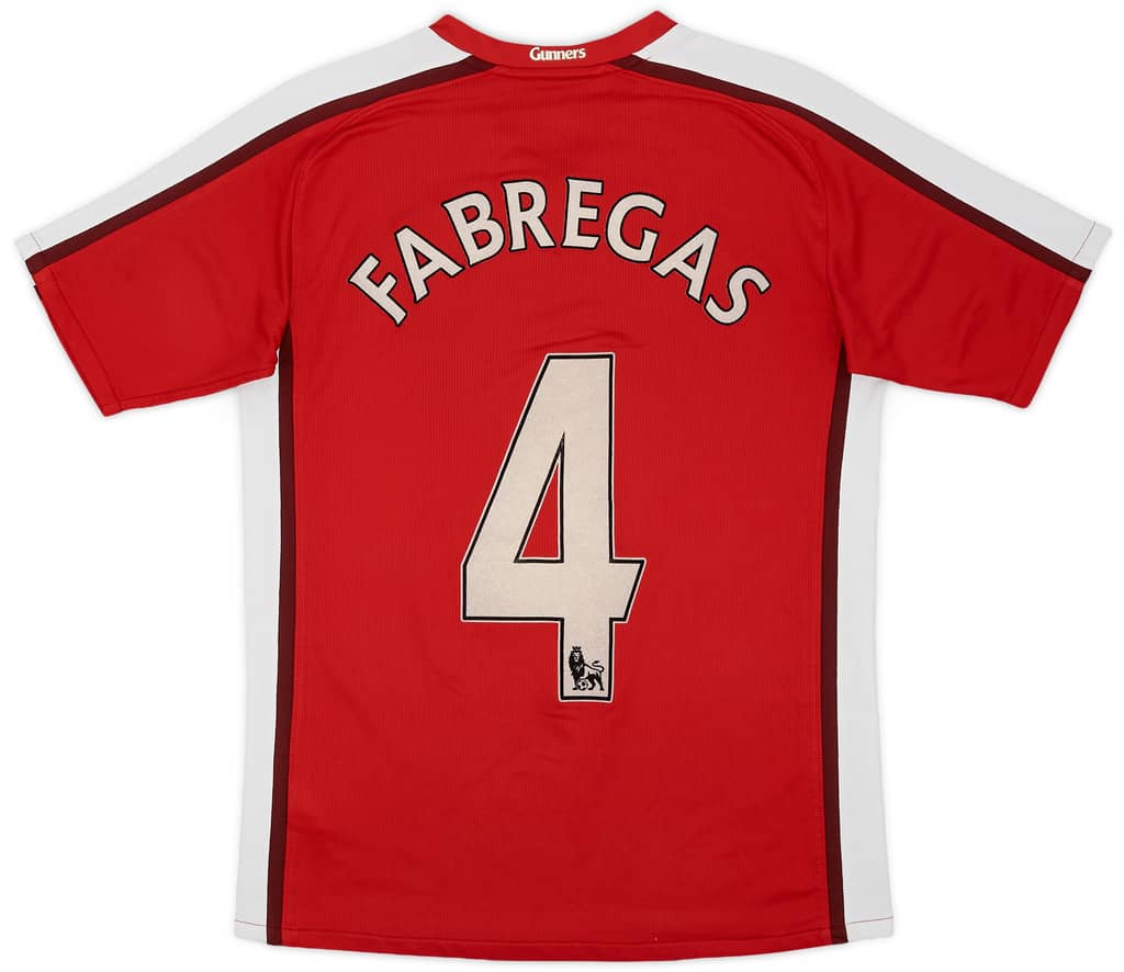 2008-10 Arsenal Home Shirt Fabregas #4 - 6/10 - (XL.Boys)