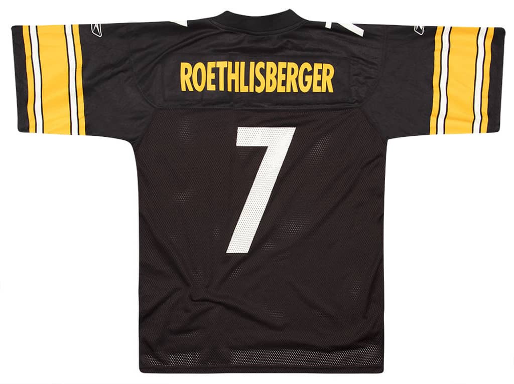 2008-11 Pittsburgh Steelers Roethlisberger #7 Reebok On Field Jersey (Home) M