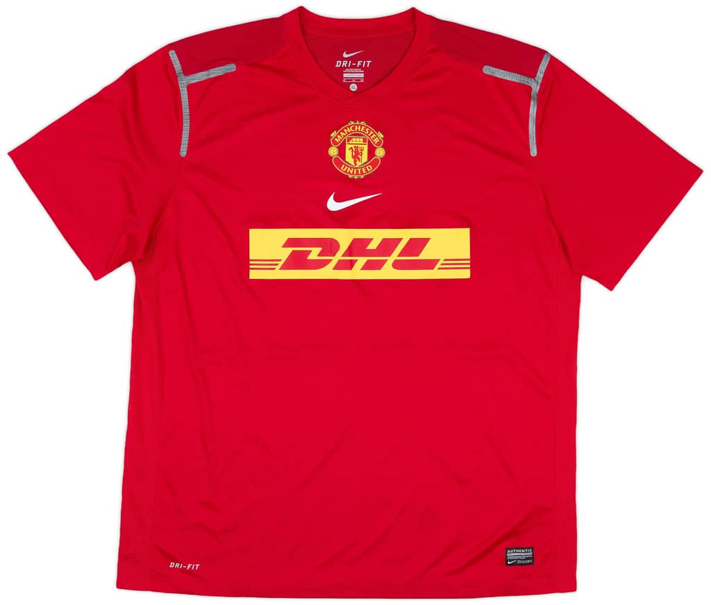 2012-13 Manchester United Player Issue Nike Training Shirt - 8/10 - (XL)