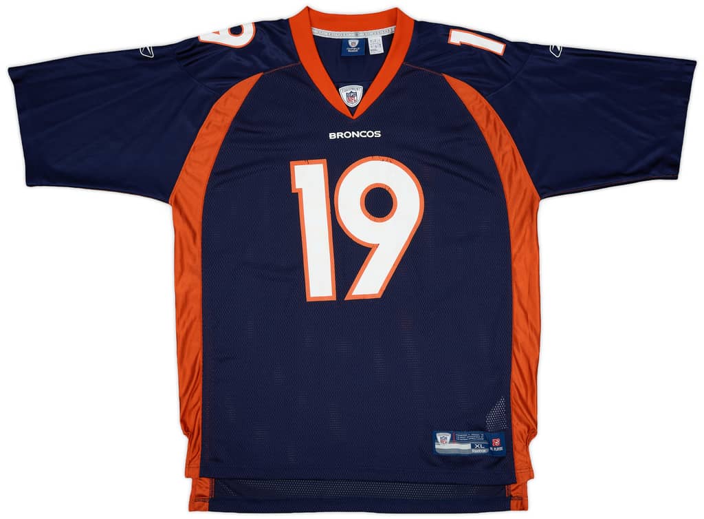 2008-11 Denver Broncos Royal #19 Reebok On Field Home Jersey - 6/10 - (XL)