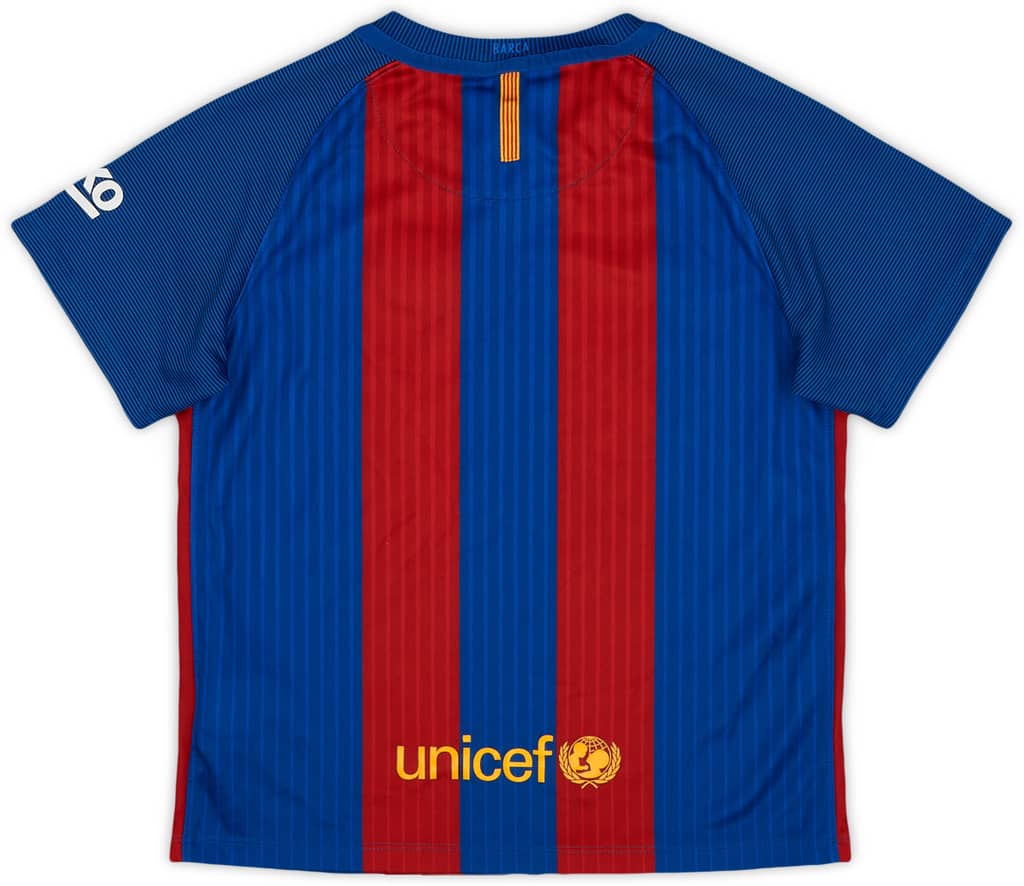2016-17 Barcelona Home Shirt - 9/10 - (S.Boys)