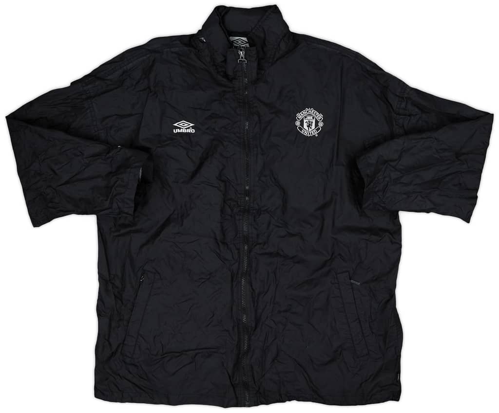 1994-95 Manchester United Umbro Hooded Rain Jacket - 7/10 - (L)