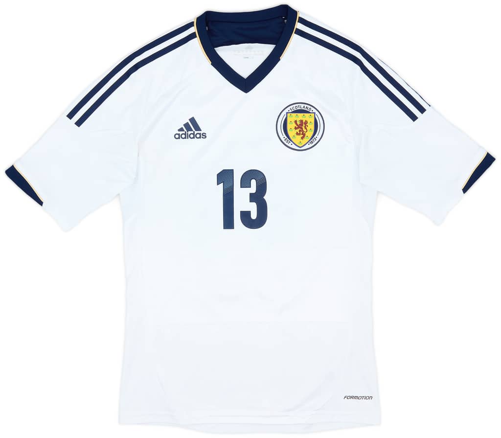 2012-14 Scotland Authentic Away Shirt #13 - 7/10 - (S)