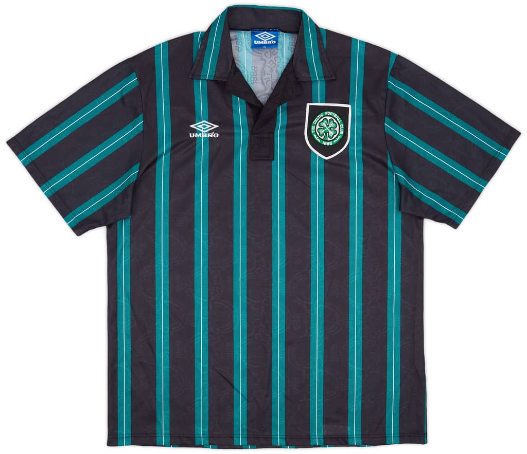 1992-93 Celtic Away Shirt - 9/10 - (XL)