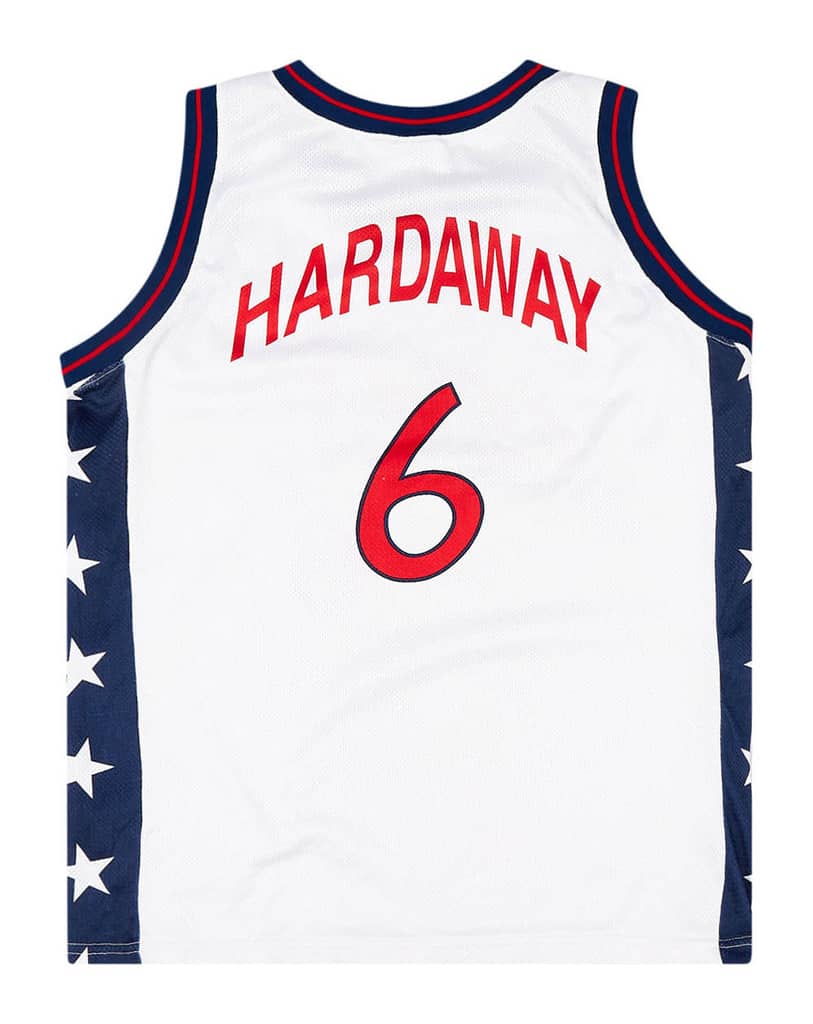 1996-99 USA Hardaway #6 Champion Jersey (Home) M