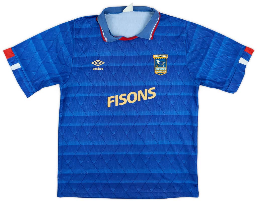 1989-92 Ipswich Home Shirt - 6/10 - (M)