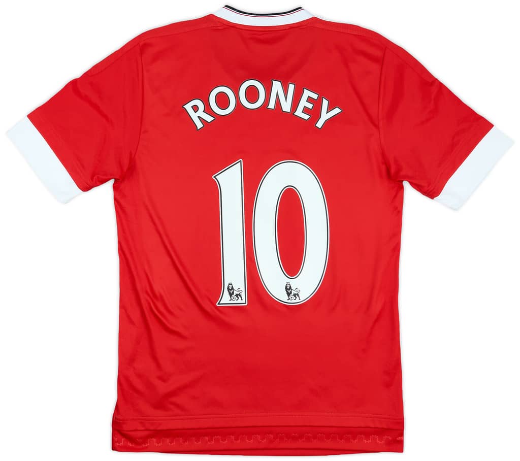 2015-16 Manchester United Home Shirt Rooney #10 - 6/10 - (XS)