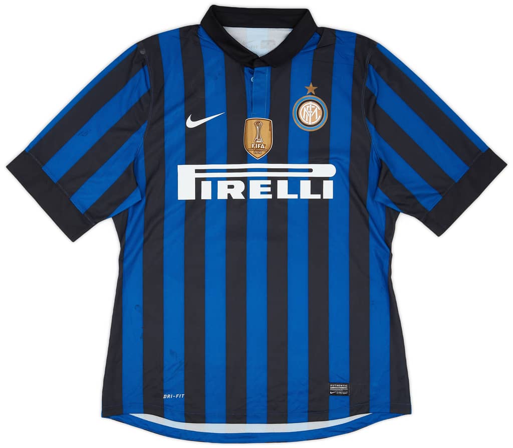 2011-12 Inter Milan Player Issue Signed Home Shirt Thiago Motta #8