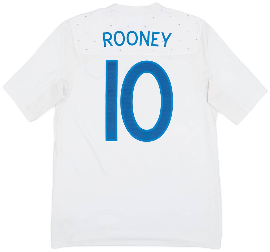 2010-11 England Home Shirt Rooney #10 - 7/10 - (M)