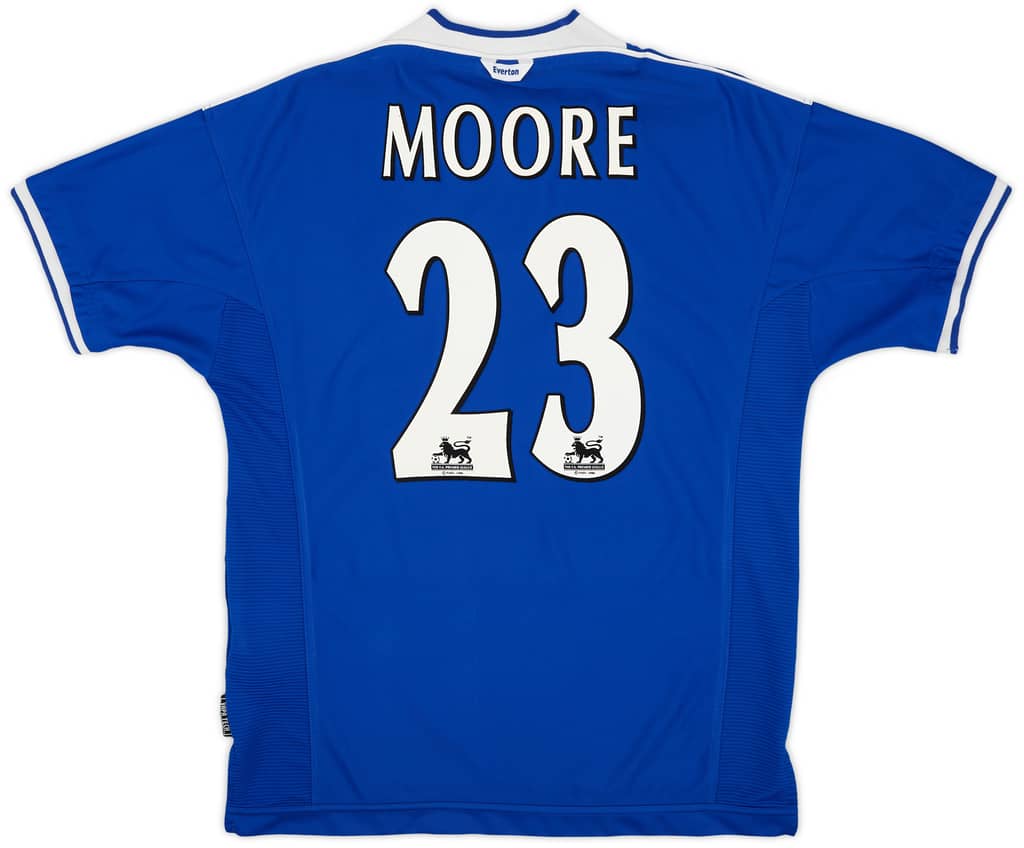1999-00 Everton Home Shirt Moore #23 - 9/10 - (L)