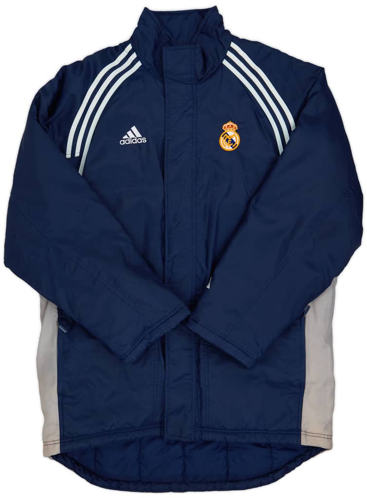 2000-01 Real Madrid adidas Padded Bench Coat - 8/10 - (L/XL)