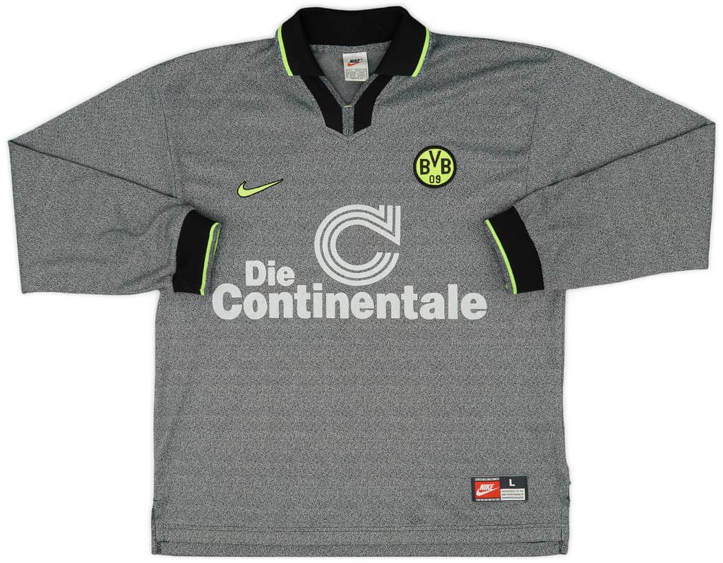 1997-98 Borussia Dortmund Away L/S Shirt - 8/10 - (L)