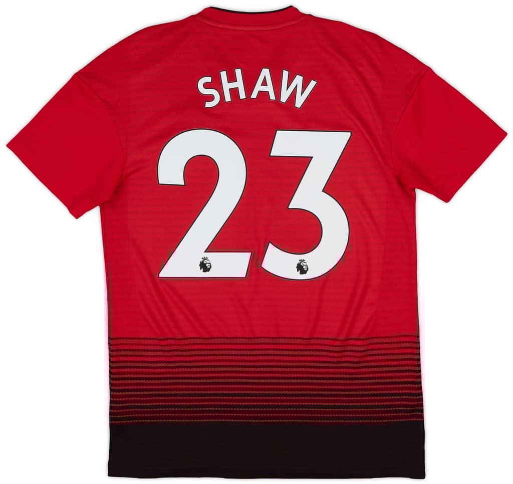 2018-19 Manchester United Home Shirt Shaw #23 - 8/10 - (S)