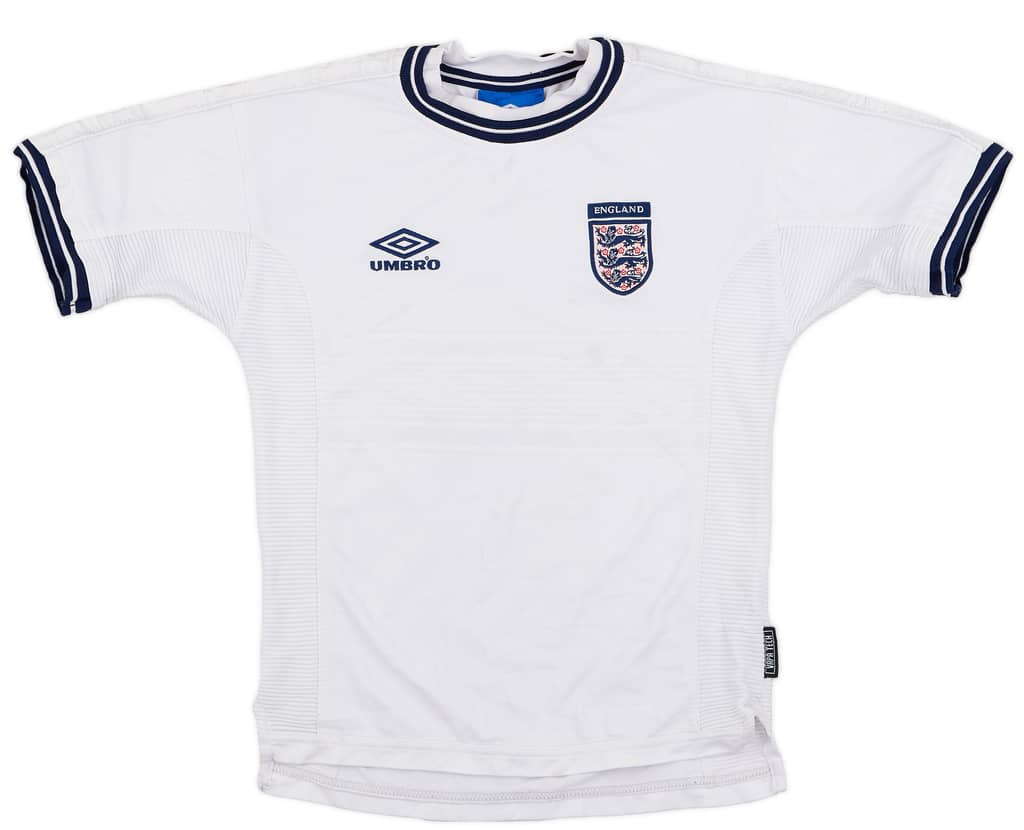 1999-01 England Home Shirt - 6/10 - (M.Boys)