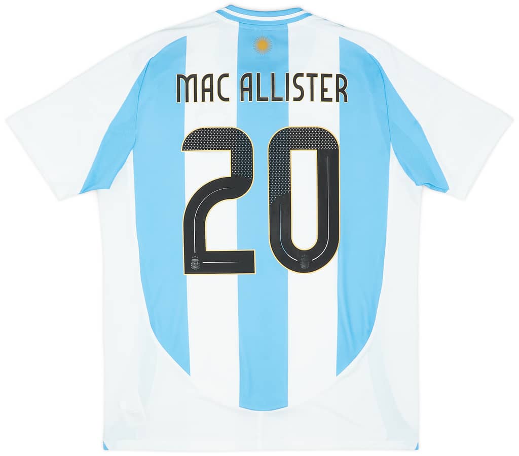 2024-25 Argentina Home Shirt Mac Allister #20