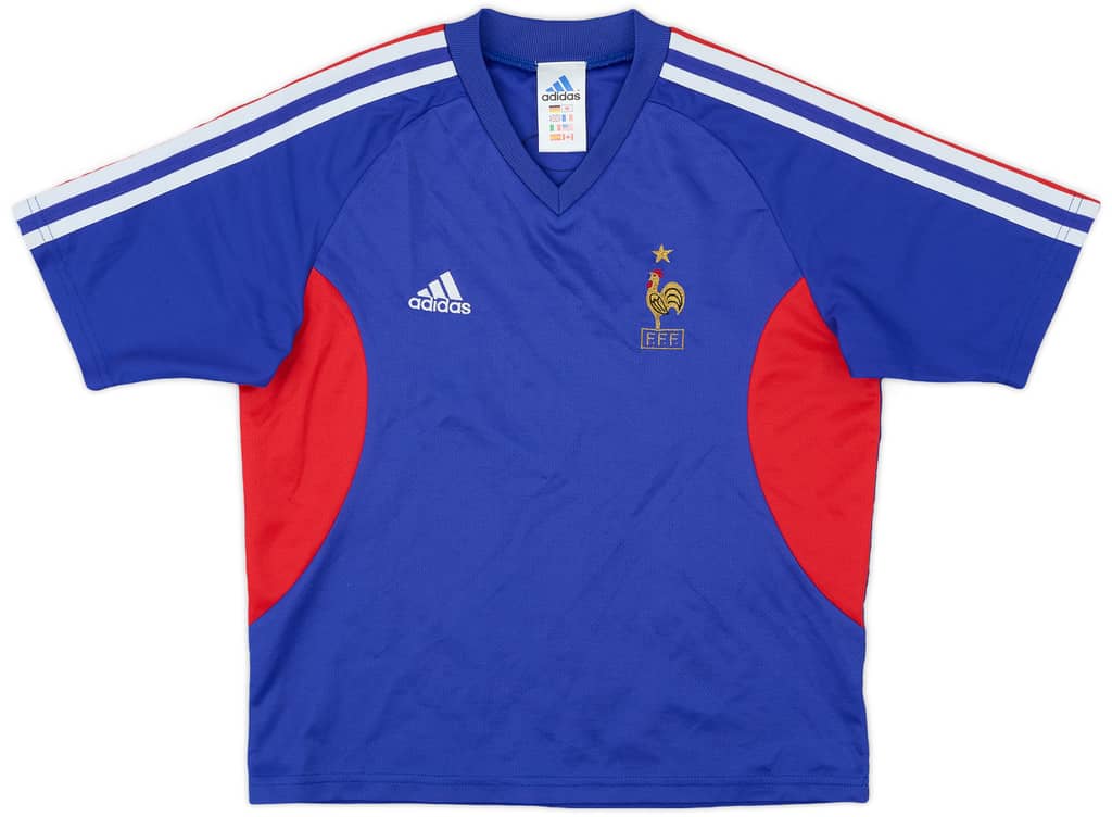 2002-04 France Home Shirt - 8/10 - (L.Boys)