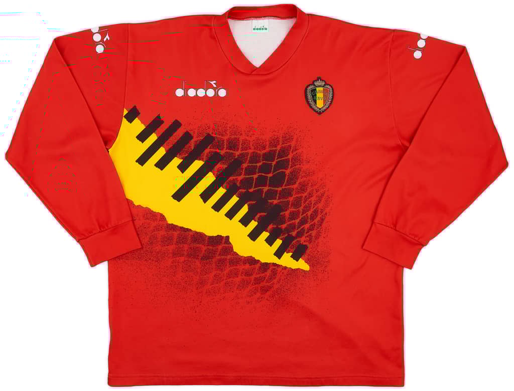 1992-94 Belgium Diadora Training L/S Shirt - 9/10 - (XL)