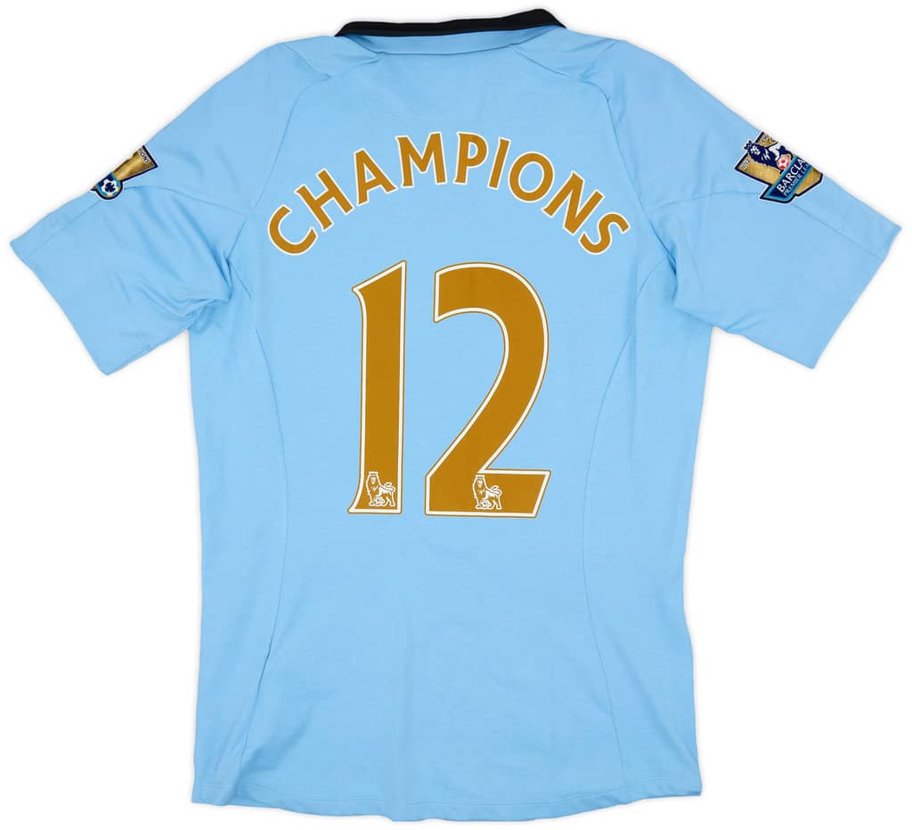 2012-13 Manchester City Home Shirt Champions #12 - 8/10 - (S)
