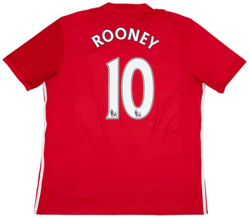 2016-17 Manchester United Home Shirt Rooney #10 - 5/10 - (XL)