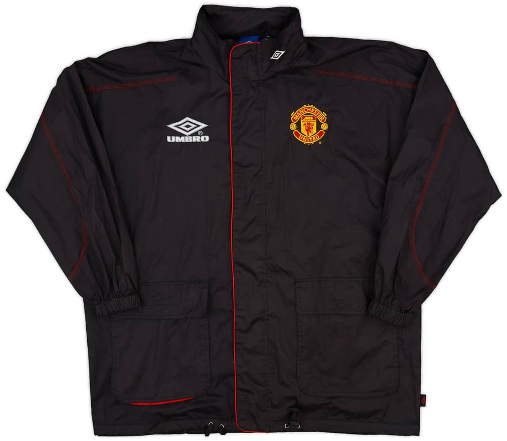 1998-99 Manchester United Umbro Hooded Rain Jacket - 8/10 - (M)