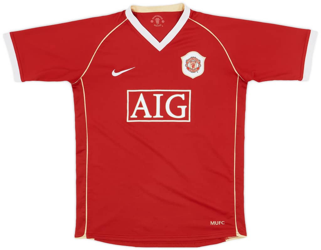 2006-07 Manchester United Home Shirt - 6/10 - (XL.Boys)