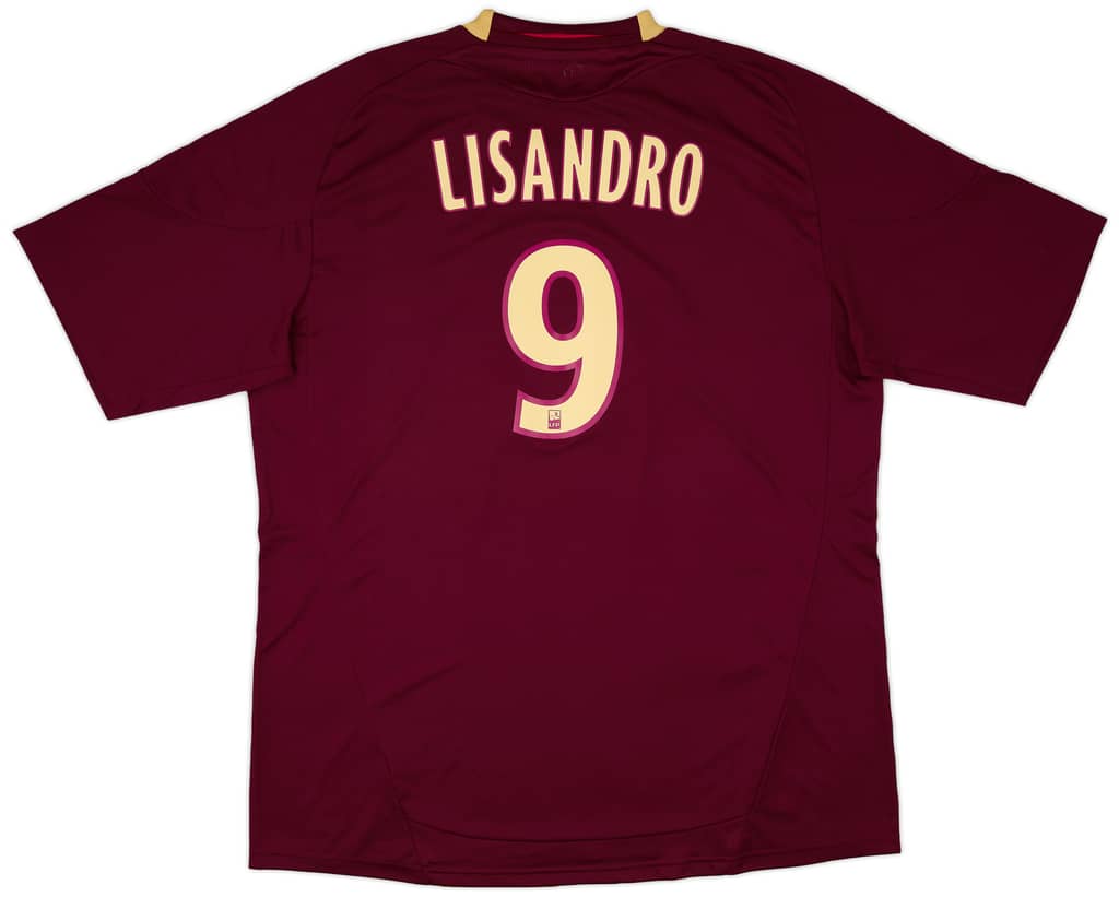 2010-11 Lyon Away Shirt Lisandro #9 (XXL)