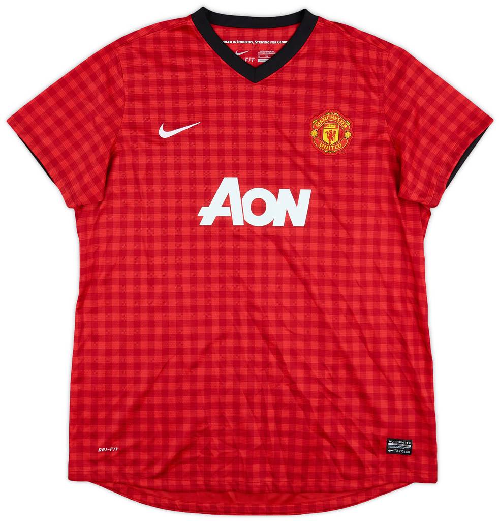 2012-13 Manchester United Home Shirt - 9/10 - (Women's XL)