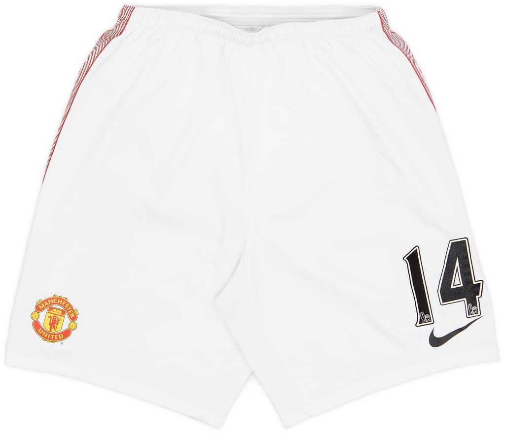 2012-13 Manchester United Match Issue Home Shorts #14 (Hernandez)
