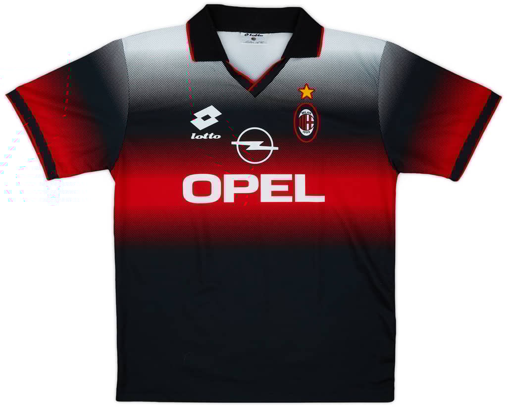 1995-96 AC Milan Lotto Training Shirt - 9/10 - (XL)