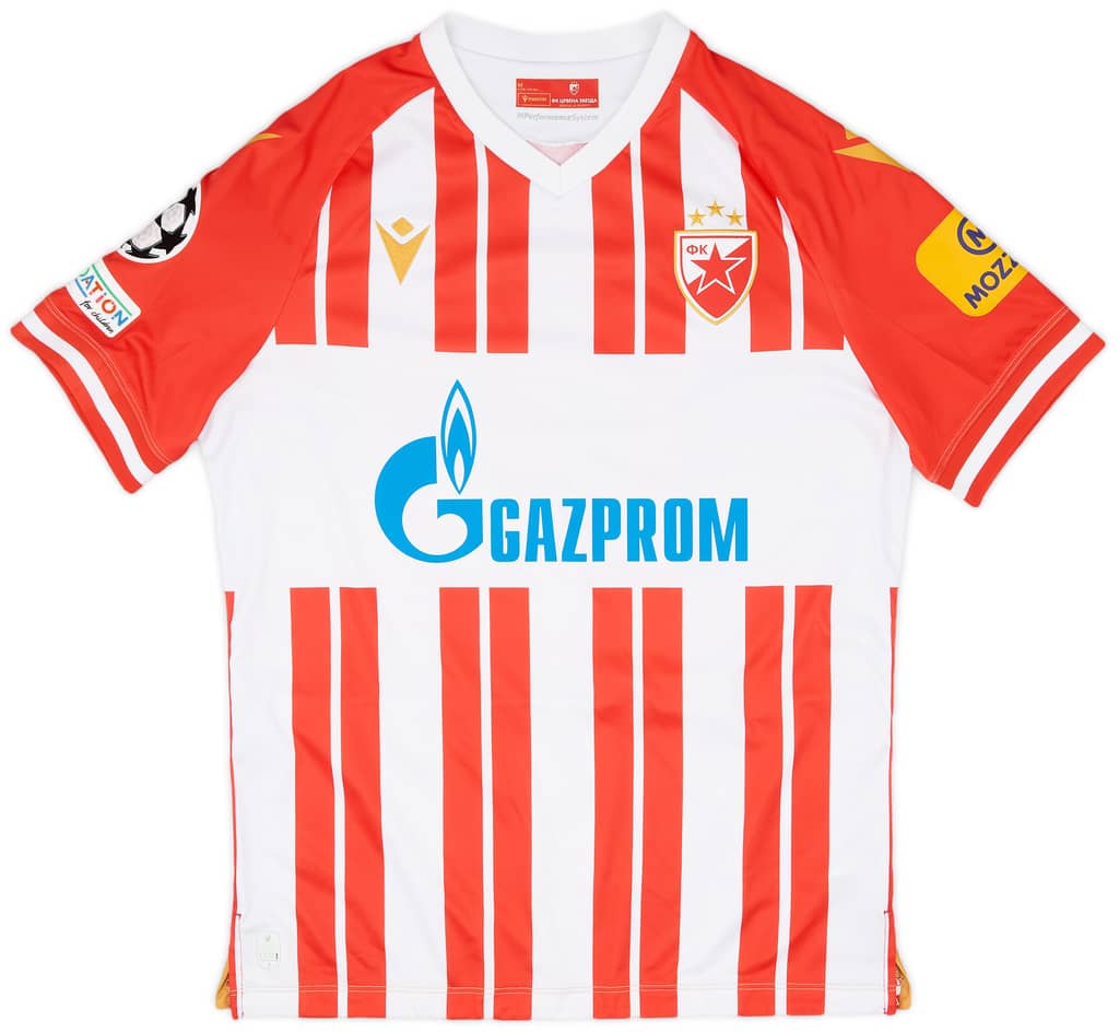 2023-24 Red Star Belgrade Match Issue Champions League Home Shirt Katai #10