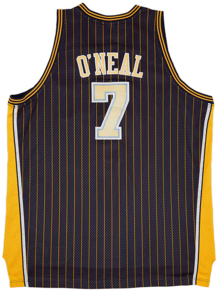 2004-05 Indiana Pacers O'Neal #7 Reebok Swingman Away Jersey - 5/10 - (3XL)