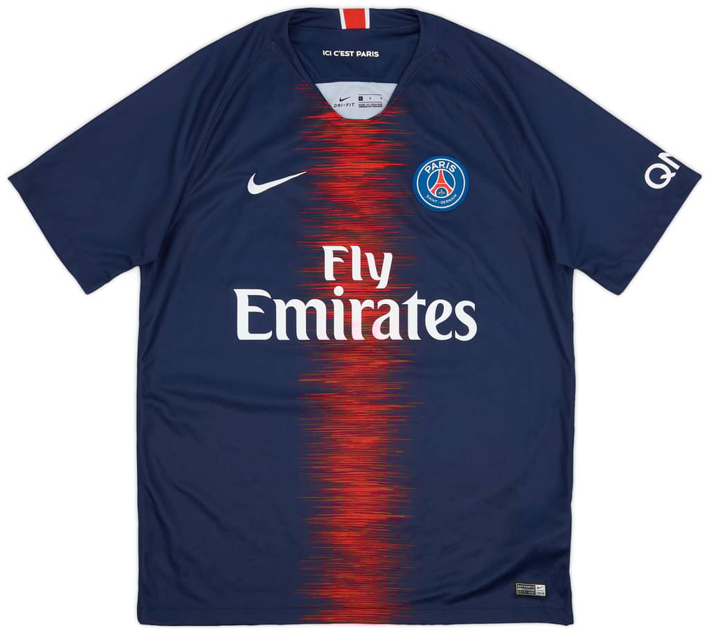 2018-19 Paris Saint-Germain Home Shirt Mbappe #7 - 9/10 - (L)