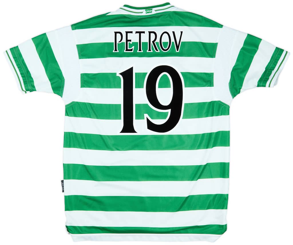 1999-01 Celtic Home Shirt Petrov #19 - 7/10 - (XL)