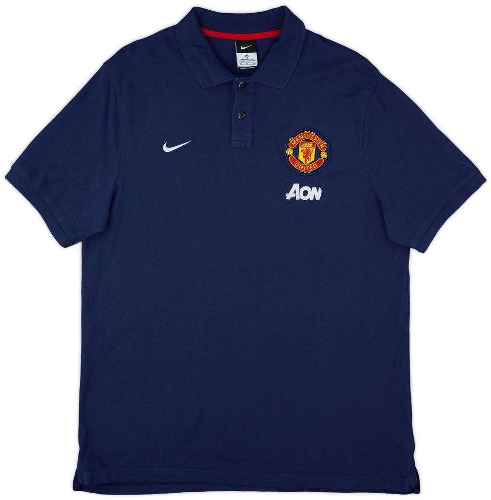 2013-14 Manchester United Nike Polo Shirt - 9/10 - (XL)
