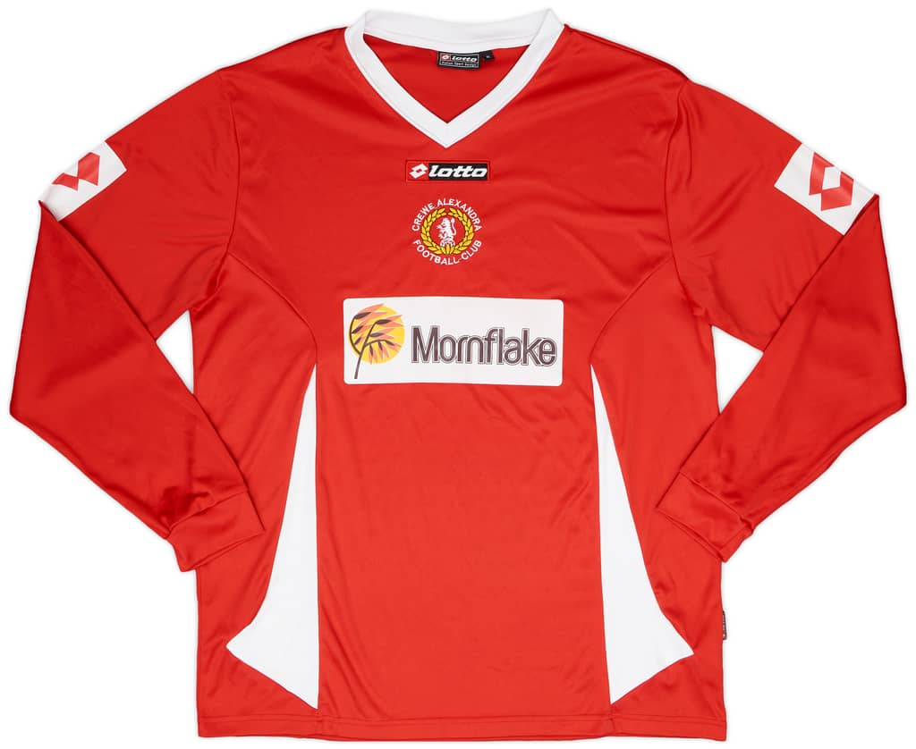 2009-10 Crewe Alexandra Home L/S Shirt - 8/10 - (XL)